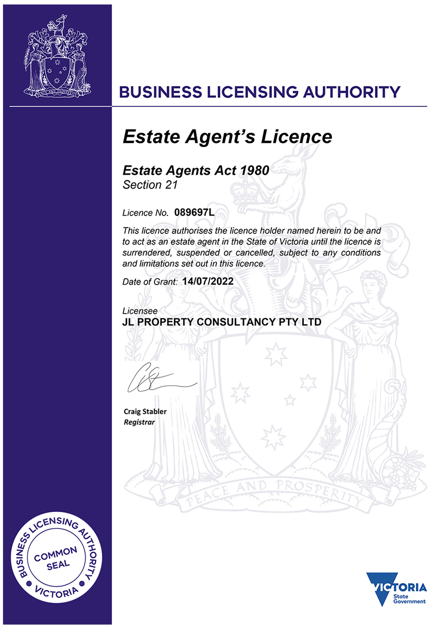 JL Property's License