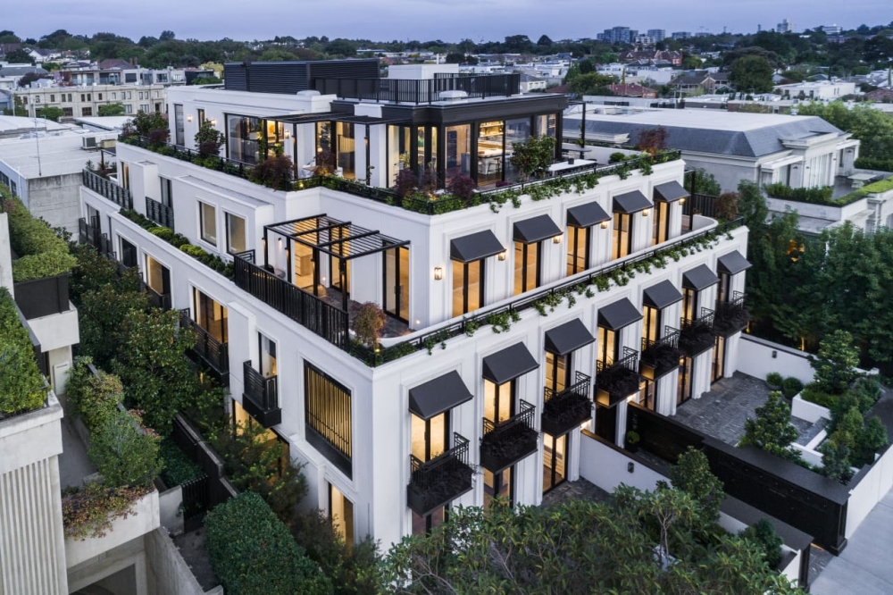 In a Melbourne, Australia's Tony Suburb of Toorak, A New Two-Story  Penthouse - Mansion Global